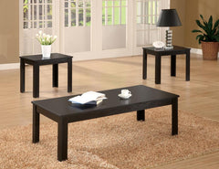 Elias Black 3 Pc Coffee Table Set - MyWaynesHome #