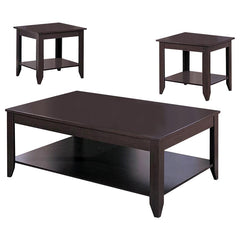 Brooks Brown 3 Pc Coffee Table Set - MyWaynesHome #