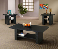 Rodez Black 3 Pc Coffee Table Set - MyWaynesHome #