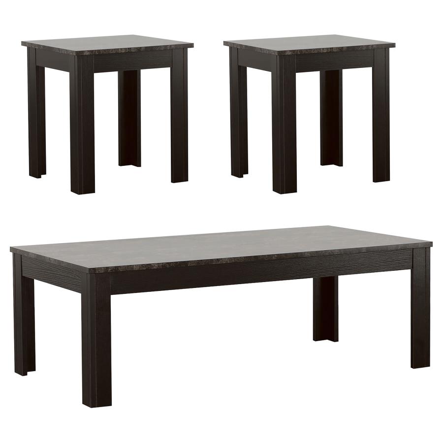 Rhodes Grey 3 Pc Coffee Table Set - MyWaynesHome #