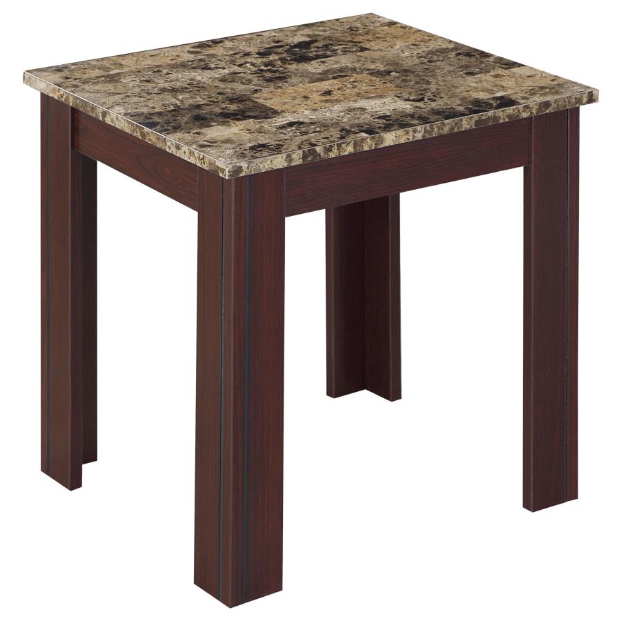 Rhodes Brown 3 Pc Coffee Table Set - MyWaynesHome #
