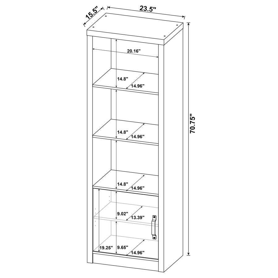 Burke Grey 3 Pc Entertainment Center - MyWaynesHome #