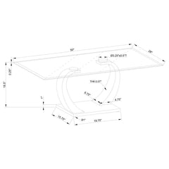 Pruitt Silver Coffee Table - MyWaynesHome #