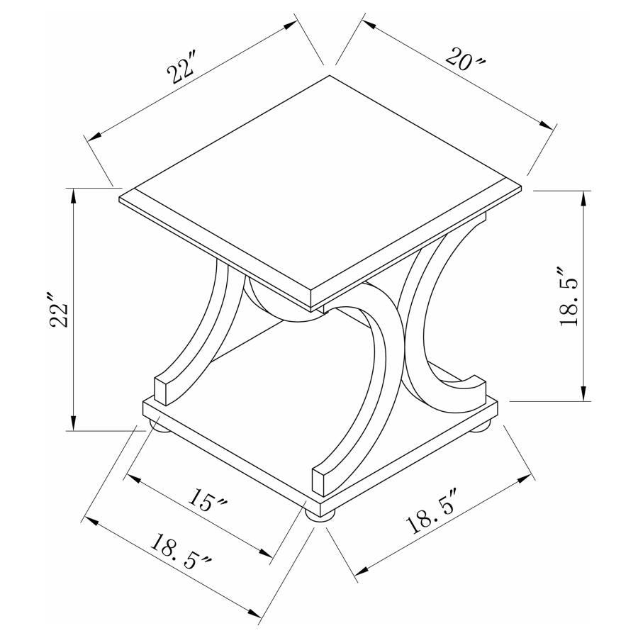 Shelly Brown End Table - MyWaynesHome #