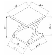 Shelly Brown End Table - MyWaynesHome #
