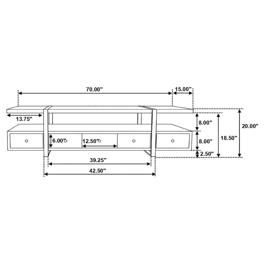 Otto Brown 70" Tv Stand - MyWaynesHome #