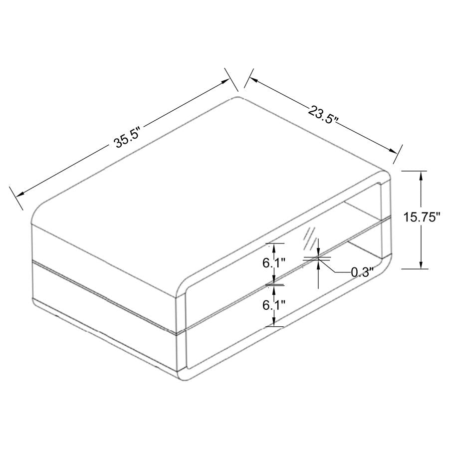 Elana White Coffee Table - MyWaynesHome #