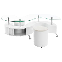 Buckley White Coffee Table - MyWaynesHome #