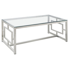 Merced Silver Coffee Table - MyWaynesHome #