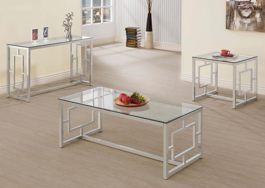 Merced Silver Sofa Table - MyWaynesHome #