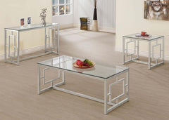 Merced Silver Sofa Table - MyWaynesHome #
