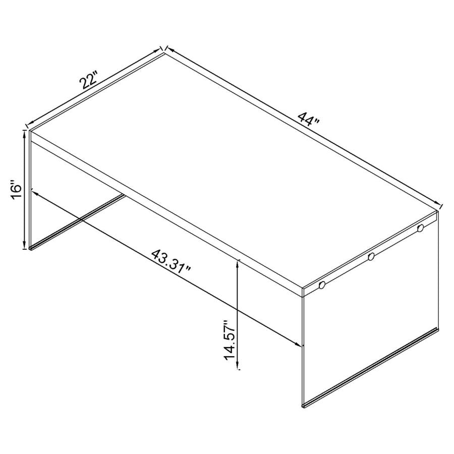 Opal White Coffee Table - MyWaynesHome #