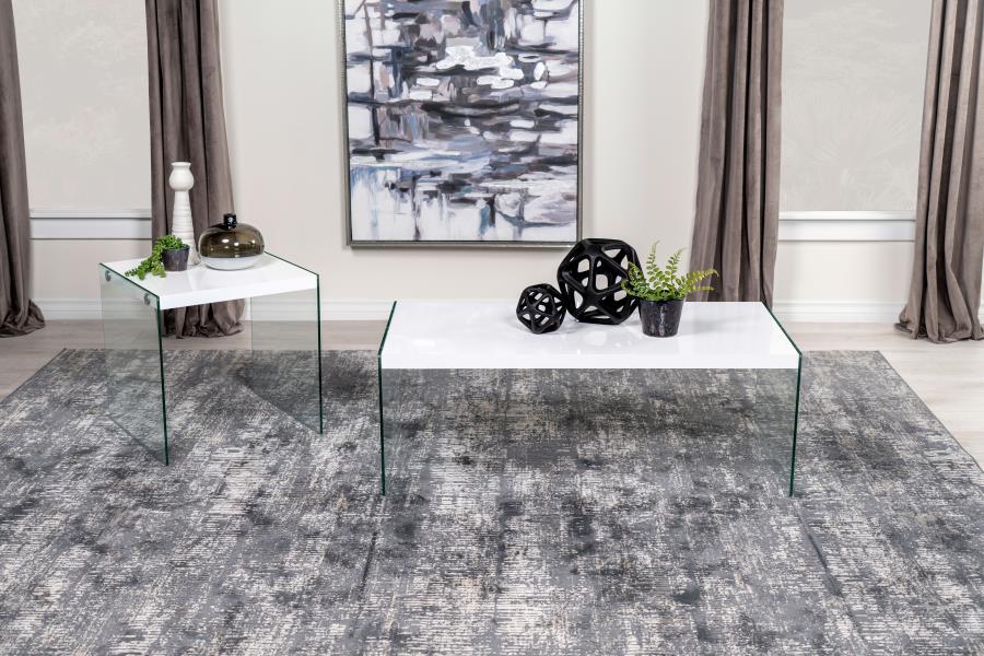 Opal White Coffee Table - MyWaynesHome #