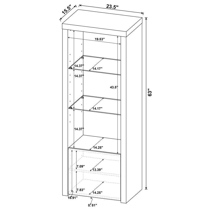 Jude White 3 Pc Entertainment Center - MyWaynesHome #