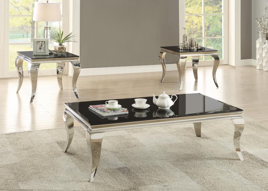 Luna Silver End Table - MyWaynesHome #