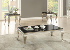 Luna Silver End Table - MyWaynesHome #