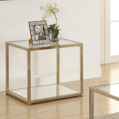 Cora Gold End Table - MyWaynesHome #