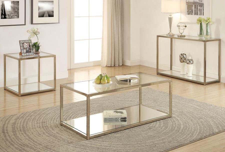 Cora Gold End Table - MyWaynesHome #