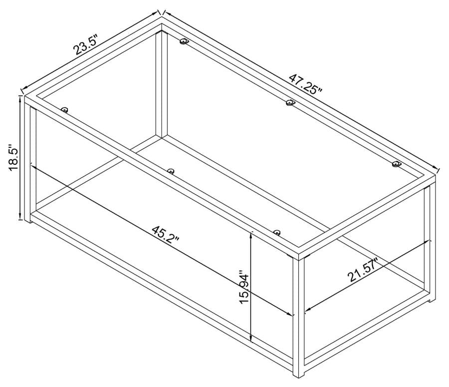 Cora Gold Coffee Table - MyWaynesHome #