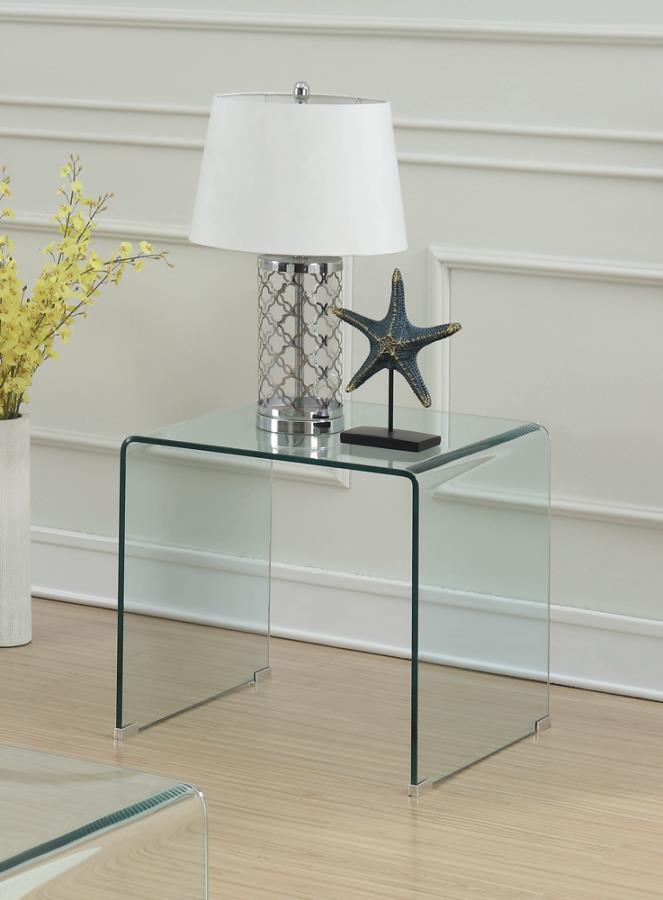 Ripley Clear End Table - MyWaynesHome #