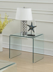 Ripley Clear End Table - MyWaynesHome #