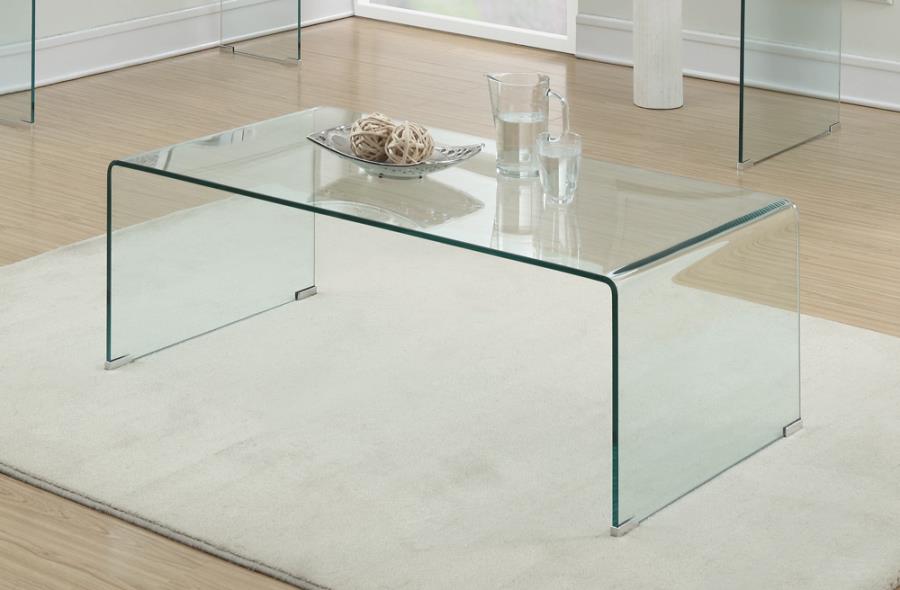 Ripley Clear Coffee Table - MyWaynesHome #