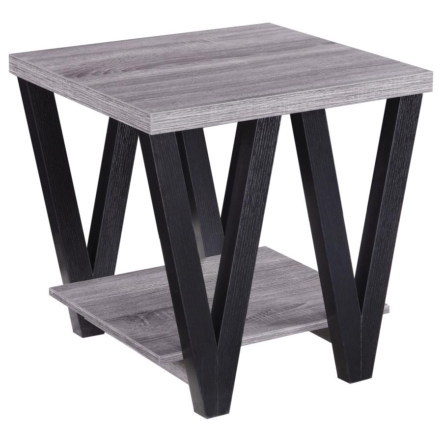 Stevens Grey End Table - MyWaynesHome #