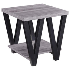 Stevens Grey End Table - MyWaynesHome #