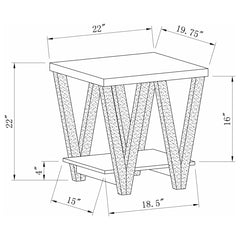 Stevens Grey End Table - MyWaynesHome #