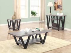 Stevens Grey End Table - MyWaynesHome #