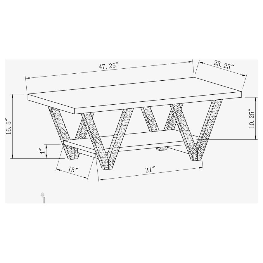 Stevens Grey Coffee Table - MyWaynesHome #