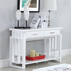 Schmitt White Sofa Table - MyWaynesHome #