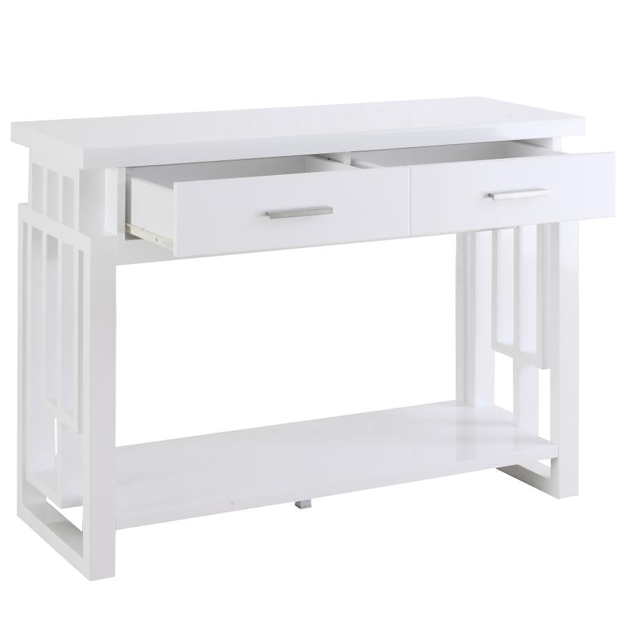 Schmitt White Sofa Table - MyWaynesHome #