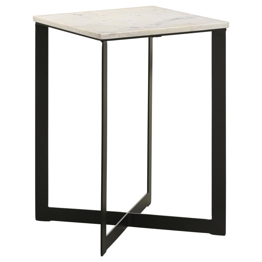 Tobin White End Table - MyWaynesHome #