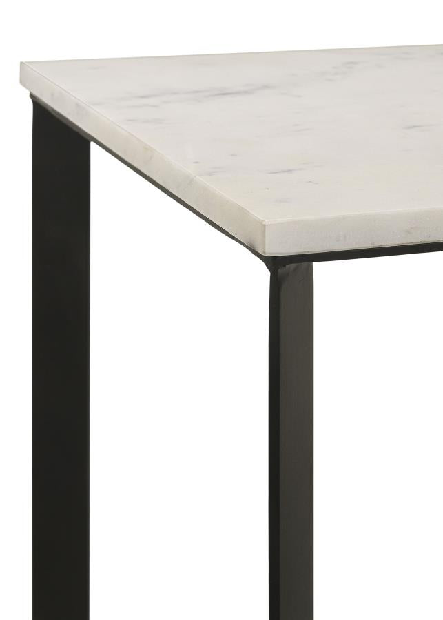 Tobin White End Table - MyWaynesHome #