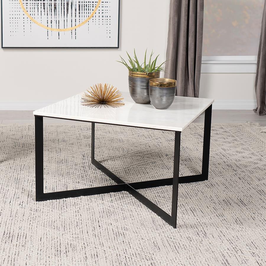 Tobin White Coffee Table - MyWaynesHome #