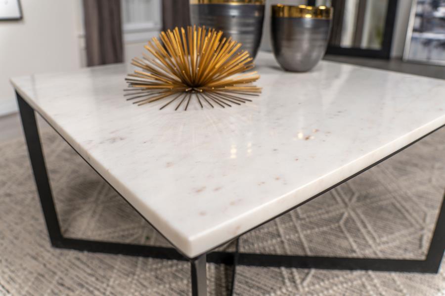 Tobin White Coffee Table - MyWaynesHome #