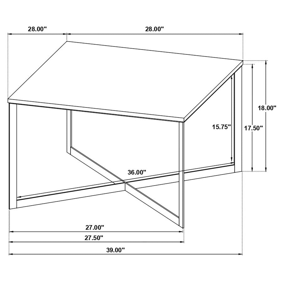 Tobin White Coffee Table - MyWaynesHome #