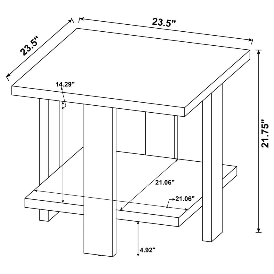 Dawn Brown End Table - MyWaynesHome #