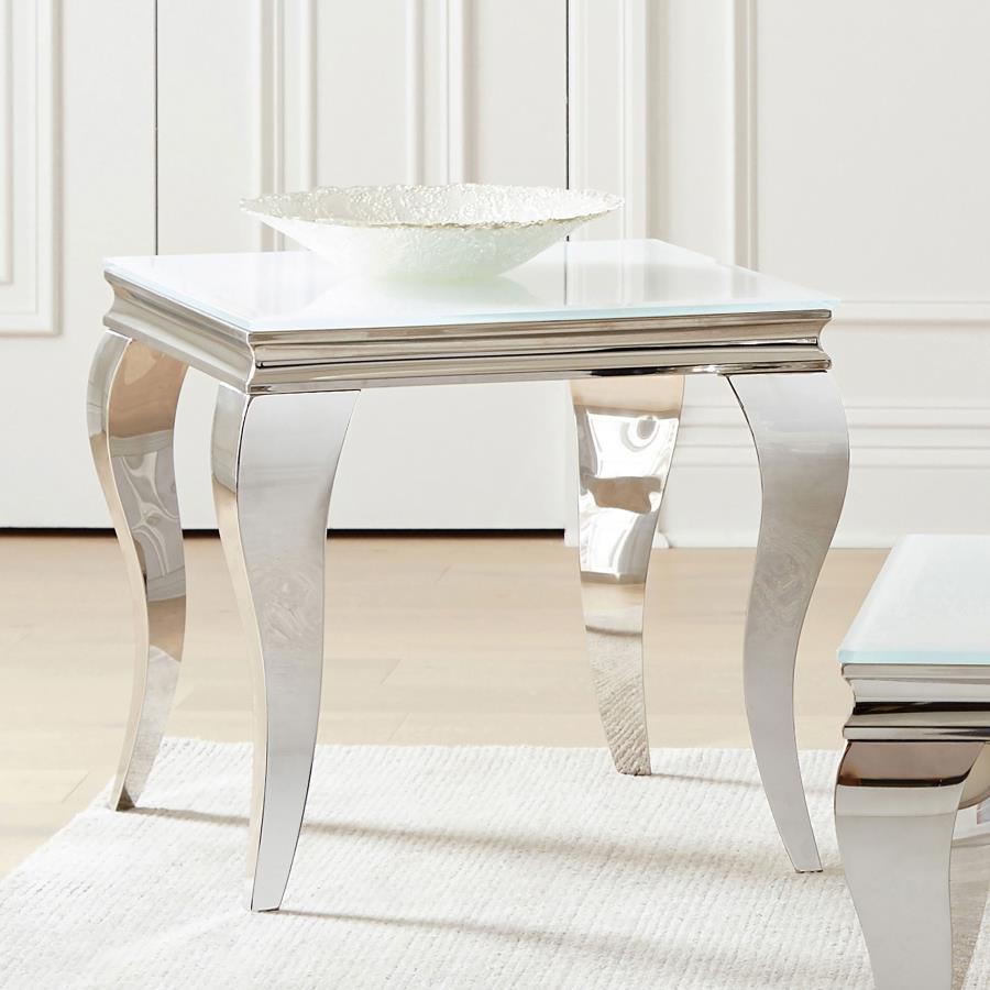 Luna Silver End Table - MyWaynesHome #