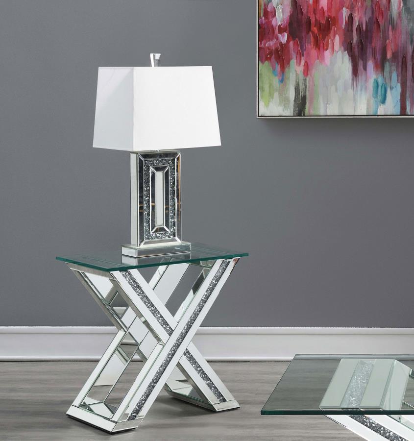 Bonnie Silver End Table - MyWaynesHome #