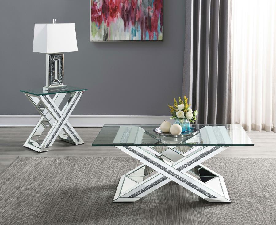 Bonnie Silver Coffee Table - MyWaynesHome #