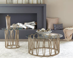 Monett Gold End Table - MyWaynesHome #