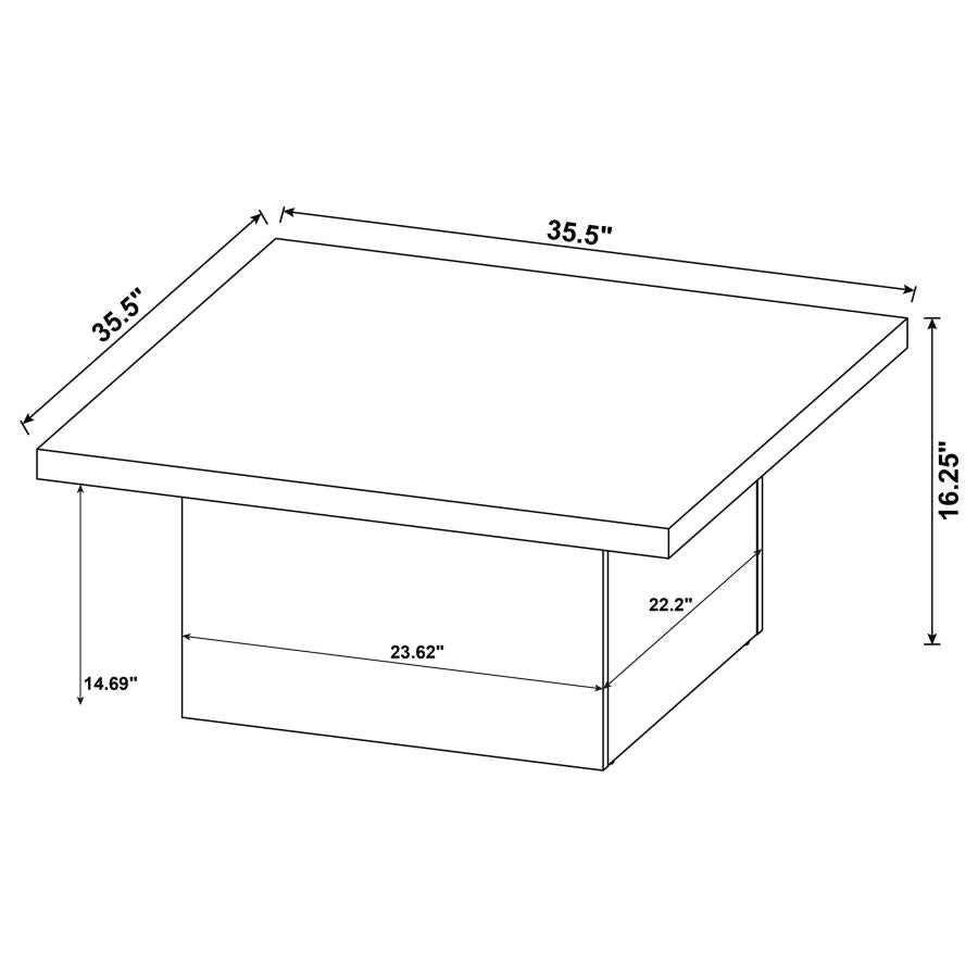 Devar Brown Coffee Table - MyWaynesHome #
