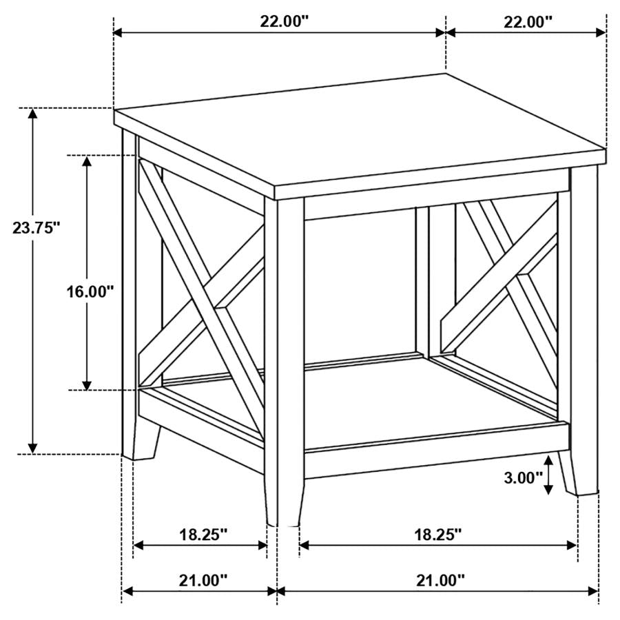 Maisy Brown End Table - MyWaynesHome #