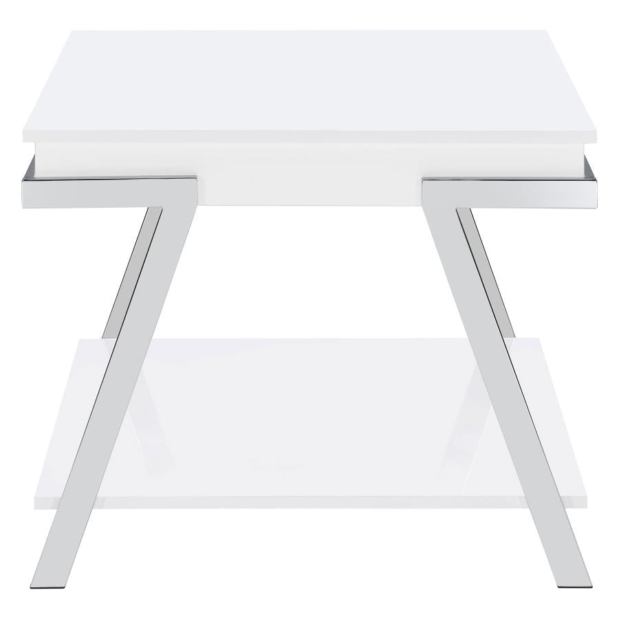 Marcia White End Table - MyWaynesHome #