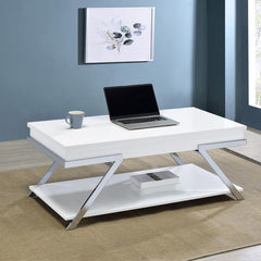 Marcia White Lift Top Coffee Table - MyWaynesHome #