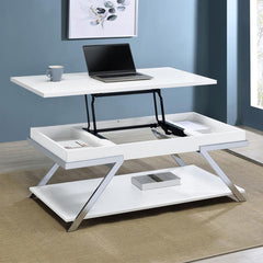 Marcia White Lift Top Coffee Table - MyWaynesHome #