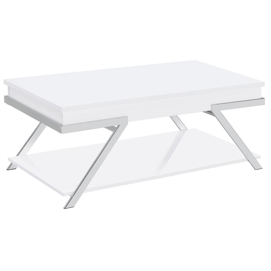 Marcia White Lift Top Coffee Table - MyWaynesHome #