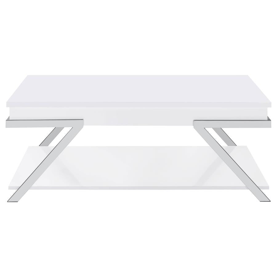 Marcia White Lift Top Coffee Table - MyWaynesHome #